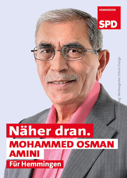 Mohammed Osman Amini - Ihr Kandidat für den Rat der Stadt Hemmingen