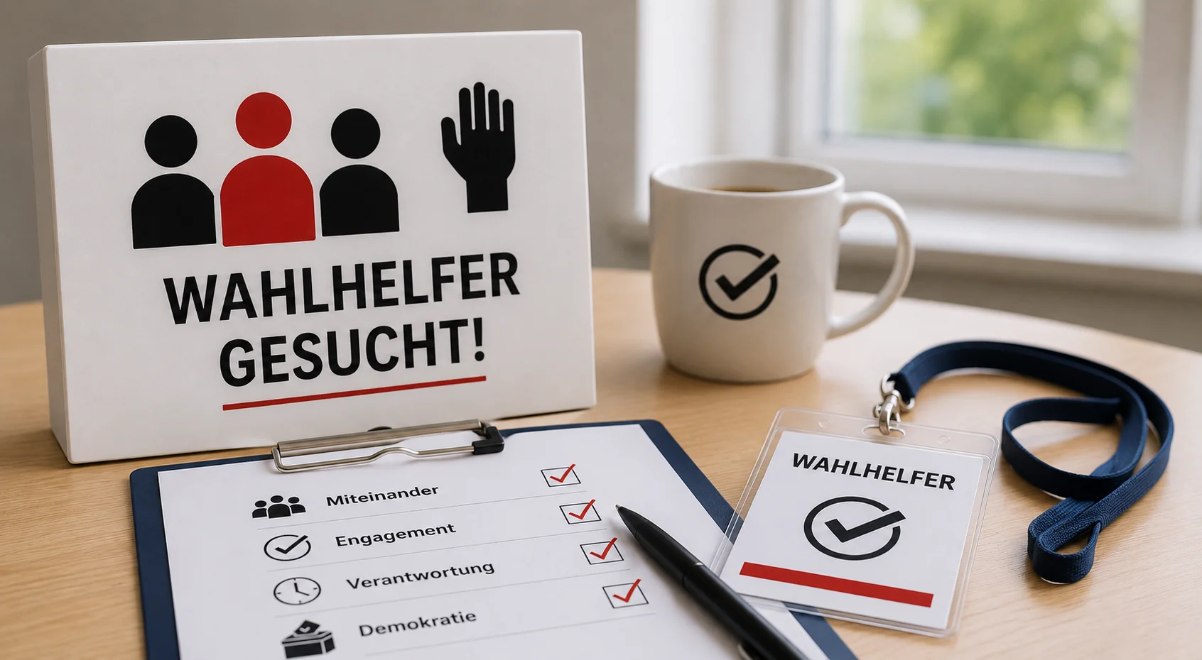 Unterstützung als Wahlhelfer bei der Durchführung der Kommunalwahl Hemmingen 2026